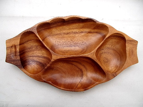Vintage monkey pod - pod, holzschale