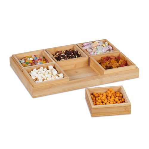 Snackschalen set eckig teile - set, 6