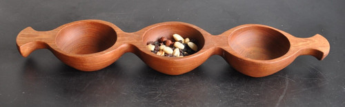 Snack nussschale teak holz - snack,